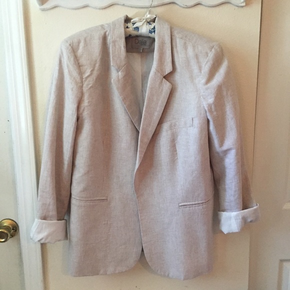 Dalia Cream Striped Blazer - Picture 1 of 8